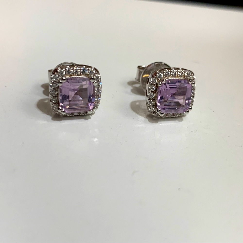 Sterling Silver Amethyst Earrings